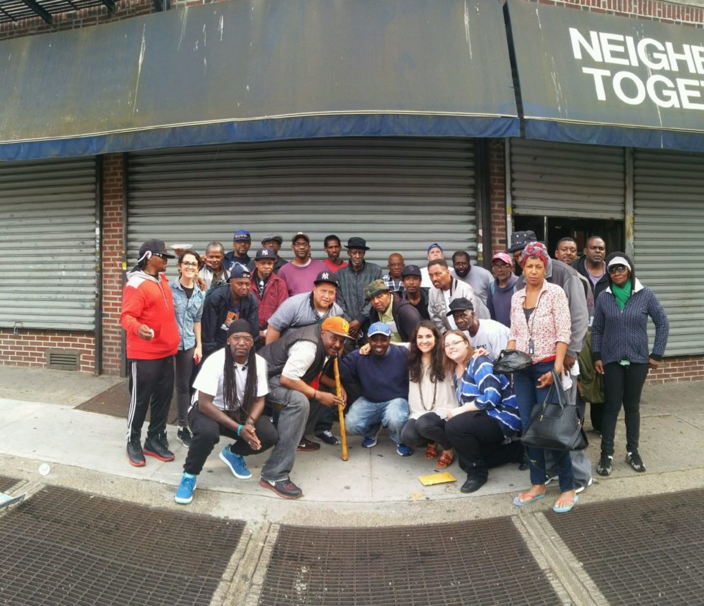 Three Quarter House Tenant Organizing Project Members Meet