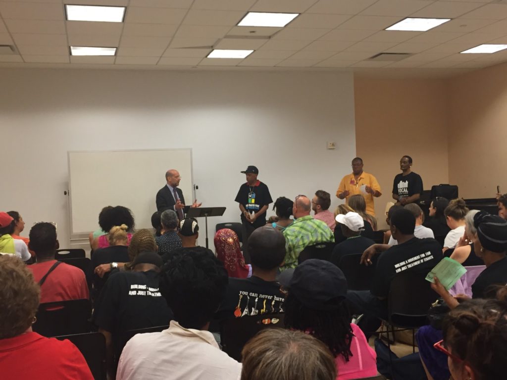 TOP members and VOCAL-NY members met with Commissioner Banks